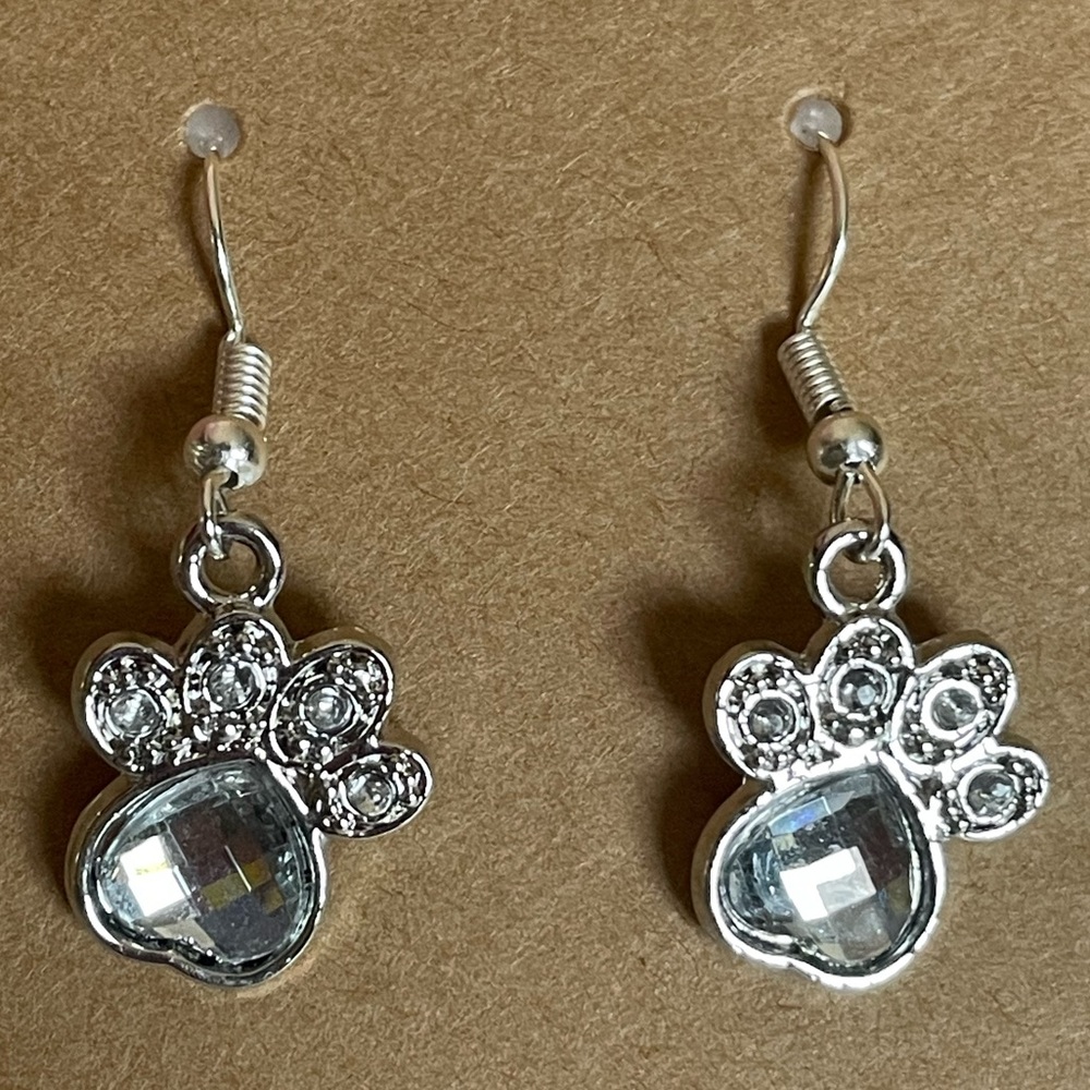 Handmade silver toned earrings.